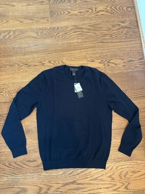 Bloomingdale's True Navy Crewneck Sweater